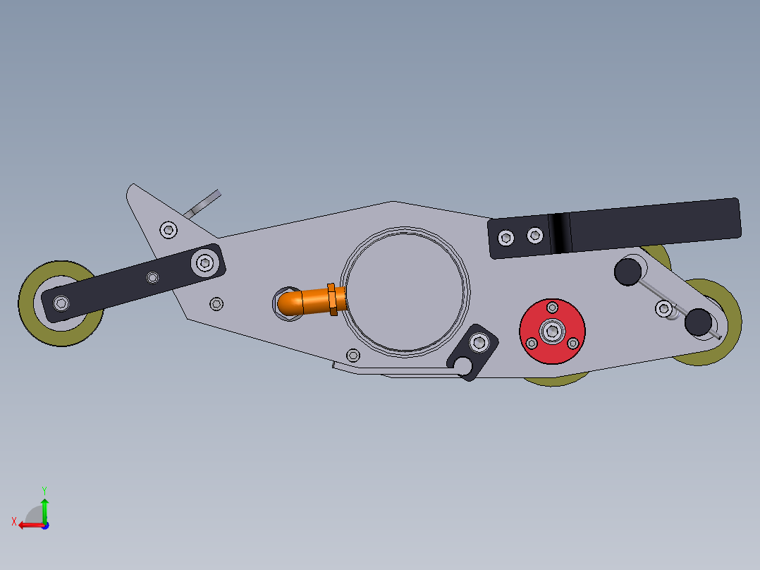 火车轨道助推器sw16可编辑 含设计计算后视图