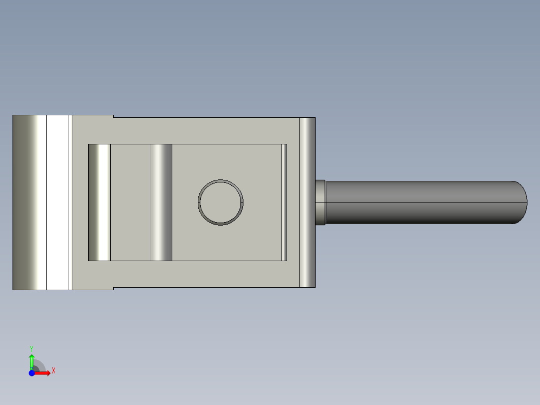 基恩士PZ-V71_kc图纸模型前视图
