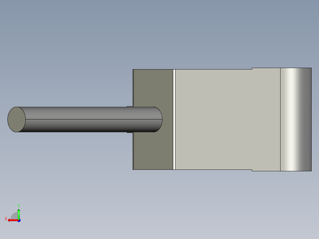 基恩士PZ-V71_kc图纸模型后视图