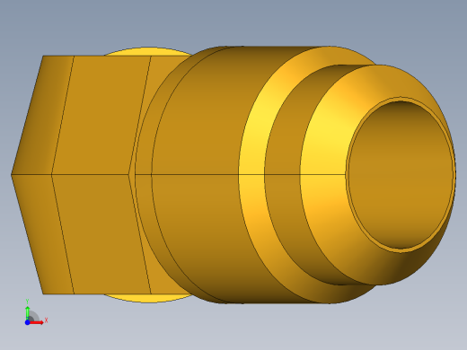 扩口式工业通用硬管接头45Deg Elbow 159F-10-8前视缩略图