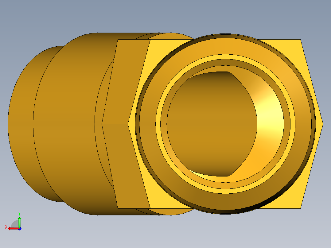 扩口式工业通用硬管接头45Deg Elbow 159F-10-8后视图