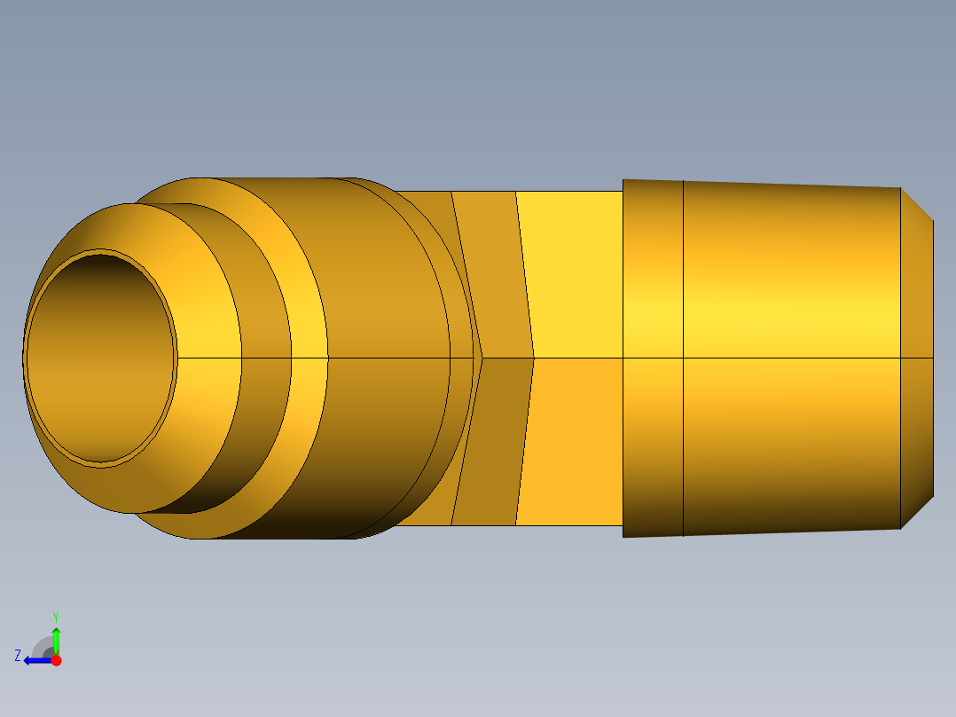 扩口式工业通用硬管接头45Deg Elbow 159F-10-8右视图