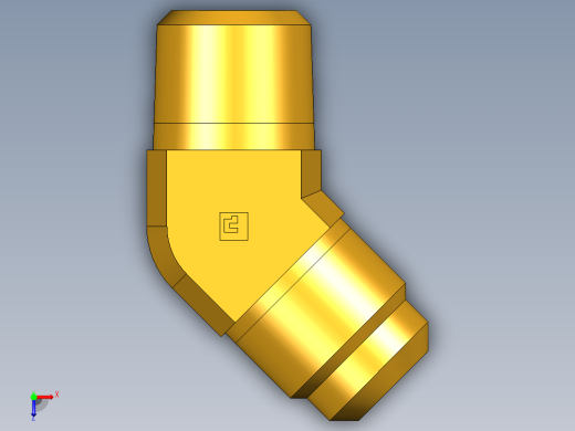 扩口式工业通用硬管接头45Deg Elbow 159F-10-8俯视缩略图