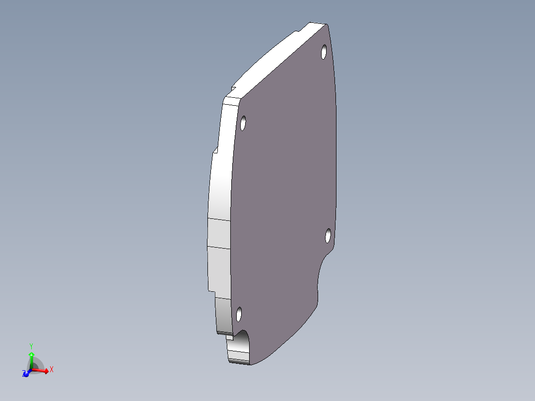 异步电机BMH070_Abschlussdeckel主视图
