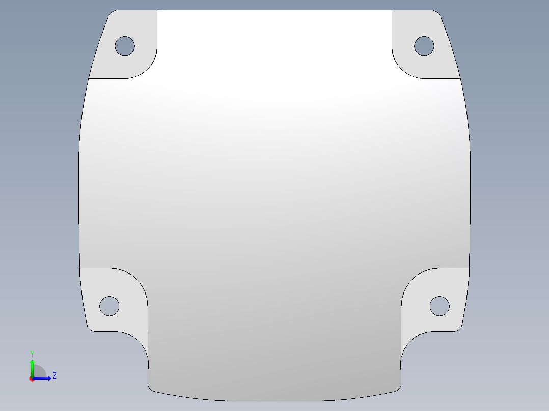 异步电机BMH070_Abschlussdeckel左视图