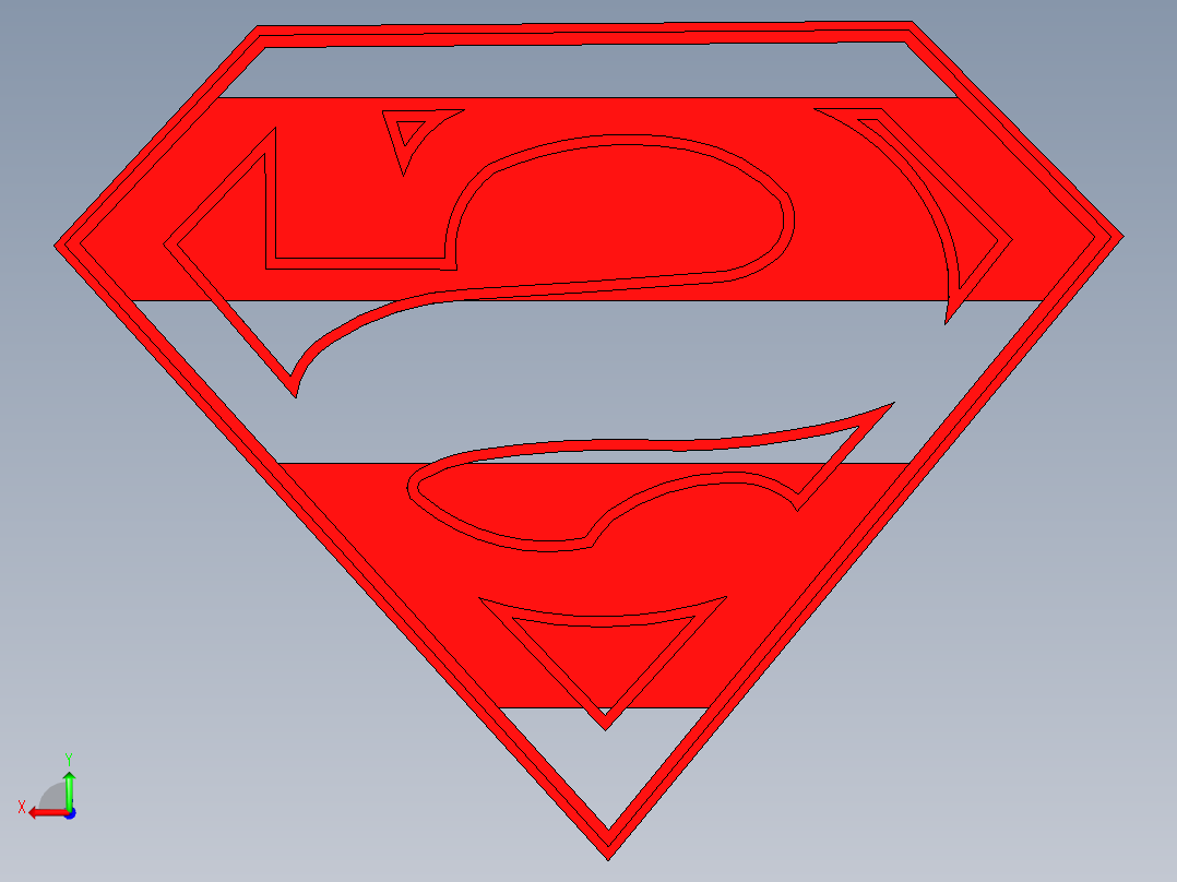 超人饼干切割器后视图