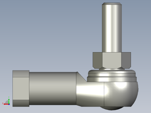 THK杆端球面接头3D模型IGS格式后视缩略图