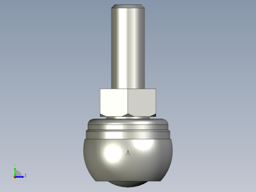 THK杆端球面接头3D模型IGS格式左视缩略图
