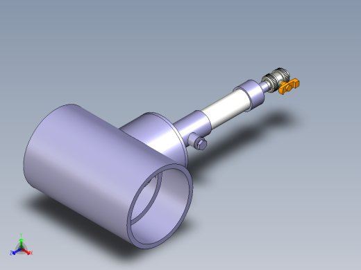 [PVC] 低点排放高点通风三通[泄漏检测端口]Low Point Drain-High Point Vent Tee [Leak Detection Port]正等轴测缩略图