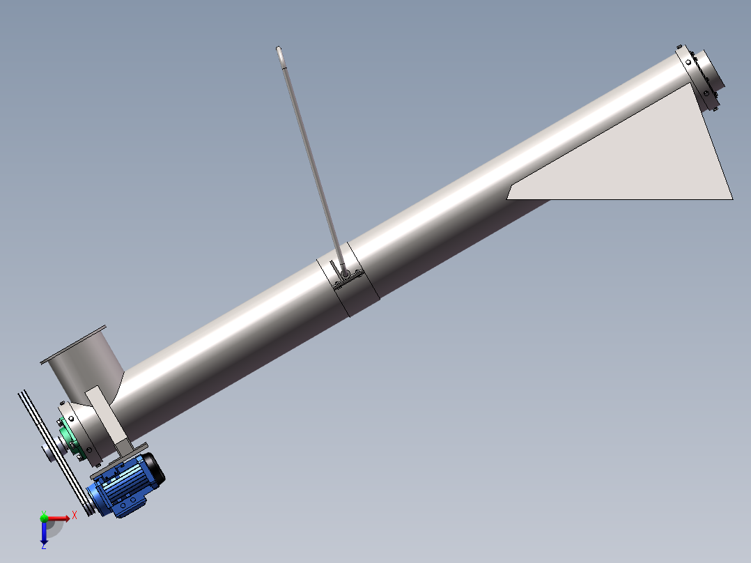 轮胎粉末装袋机——螺旋输送俯视图