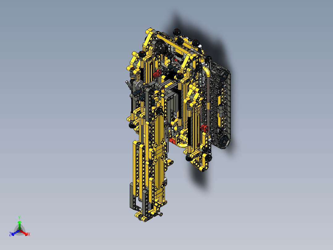 42097紧凑式履带起重机拼装玩具模型3D图纸 STP格式