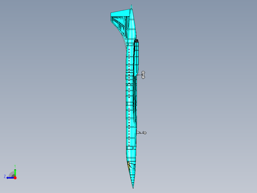 协和式超音速运输机飞机右视图