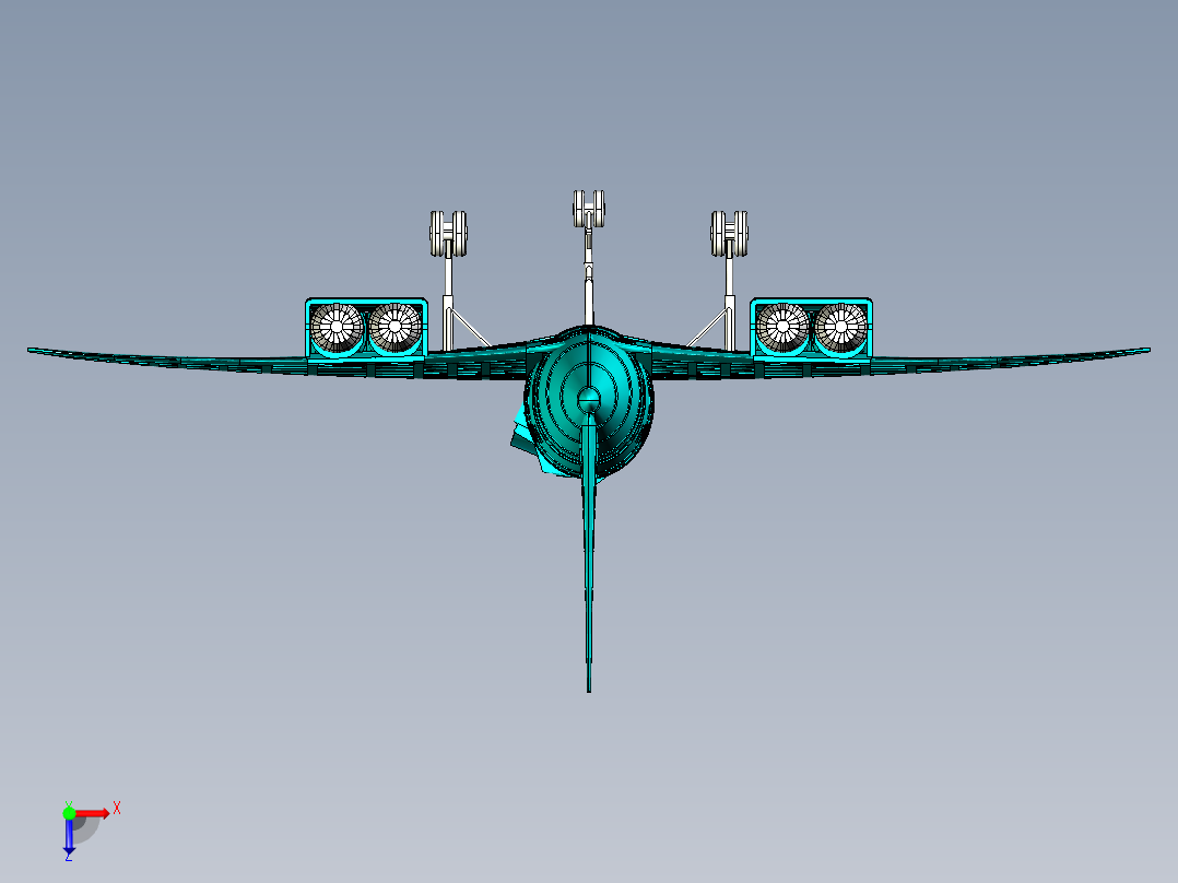 协和式超音速运输机飞机俯视图