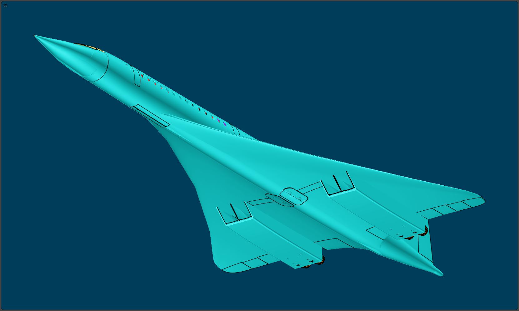 协和式超音速运输机飞机