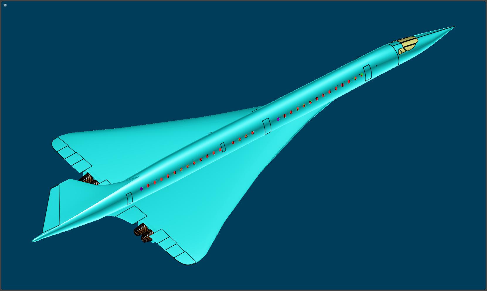 协和式超音速运输机飞机