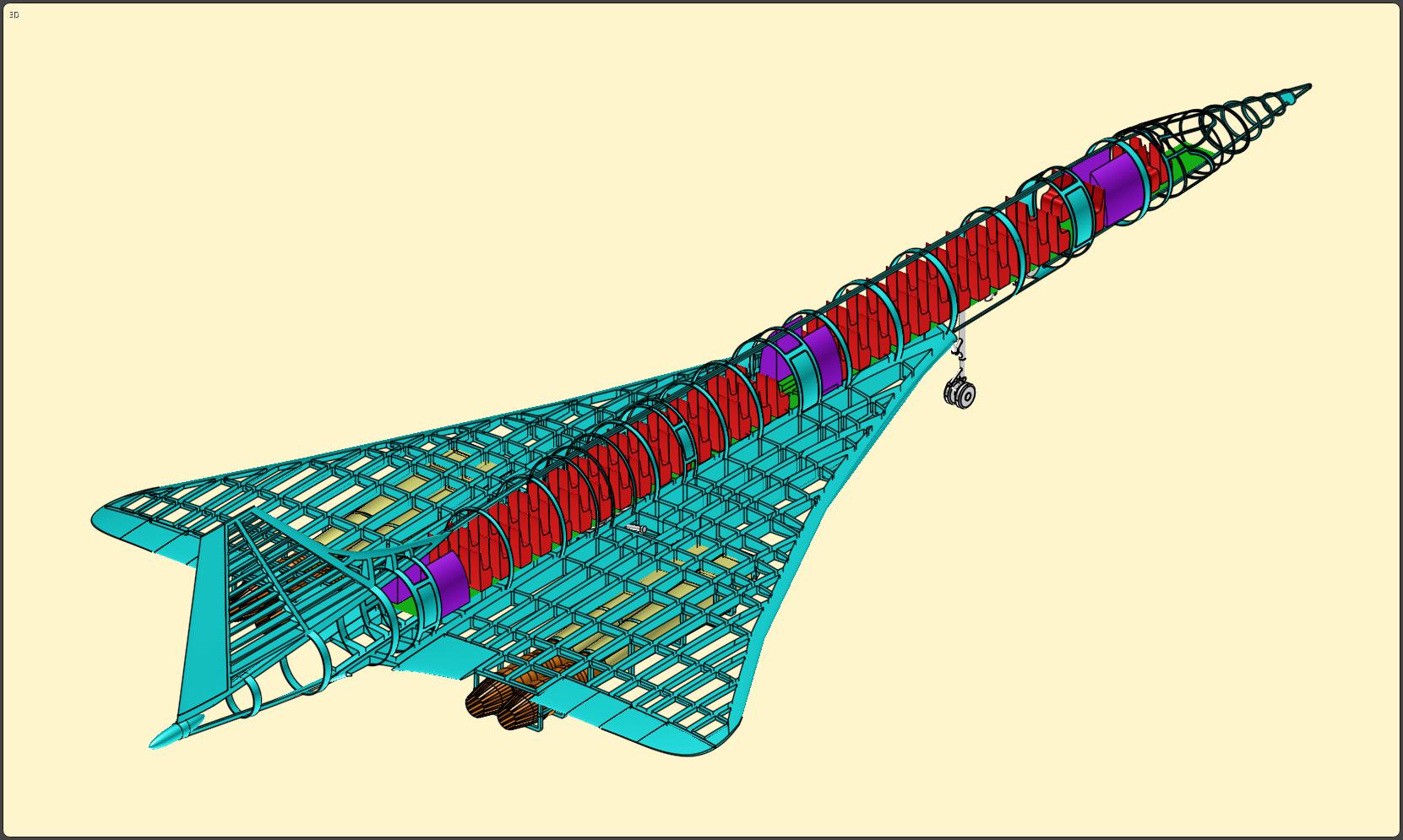 协和式超音速运输机飞机