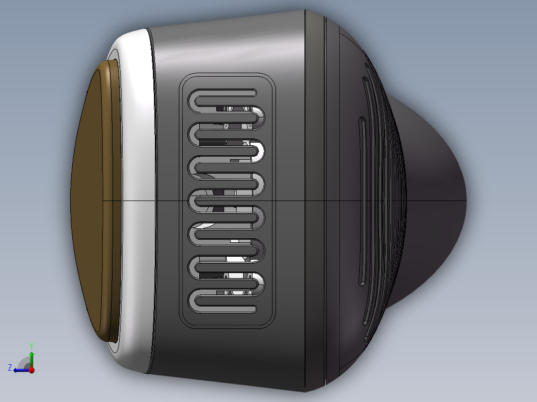 红蓝光离子导入导出美容仪SW三维模型右视图