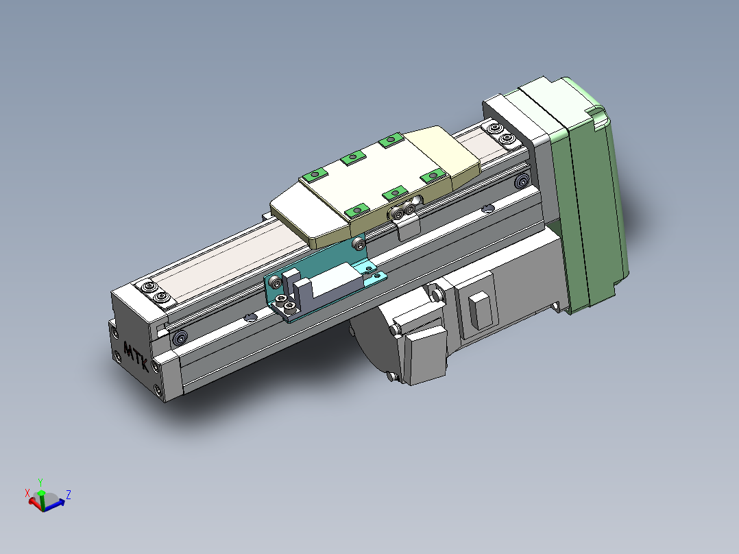 GTH内嵌丝杆全封闭GTH4-BM-100W主视图
