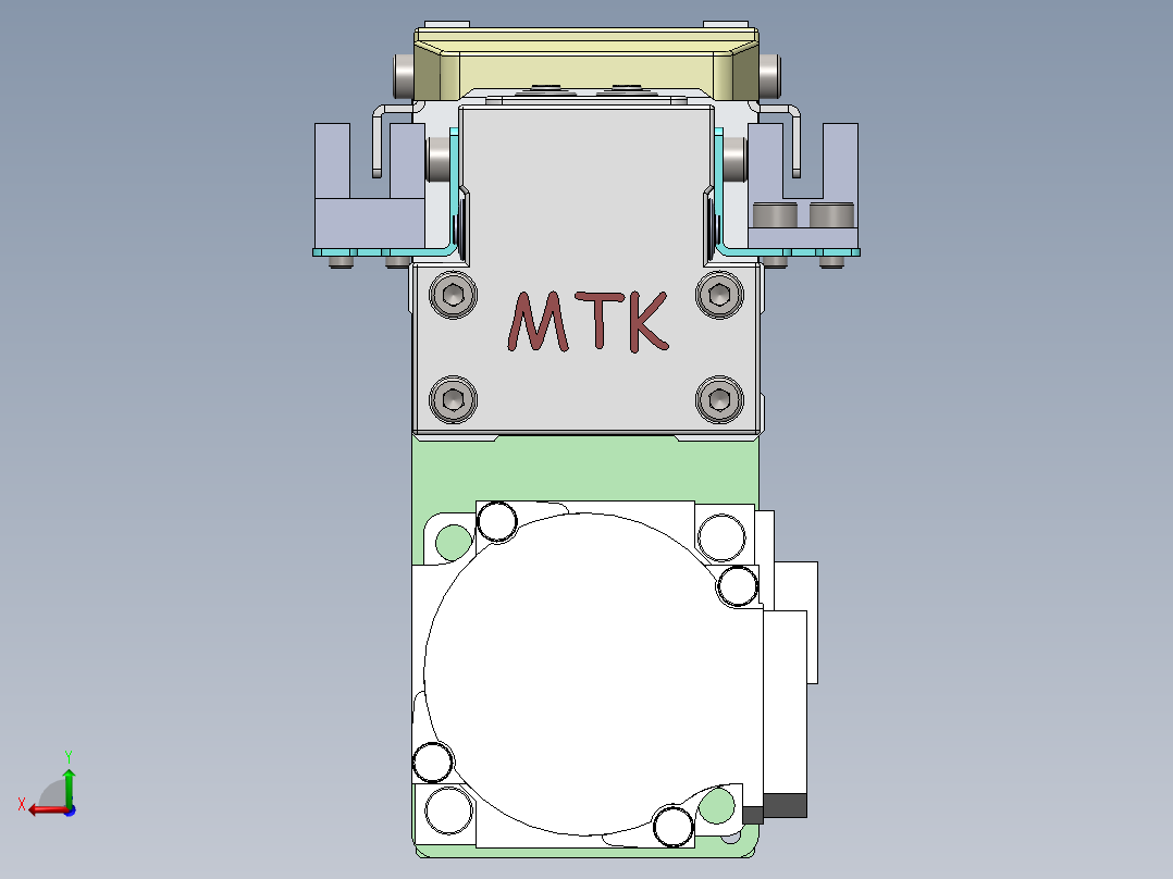 GTH内嵌丝杆全封闭GTH4-BM-100W后视图