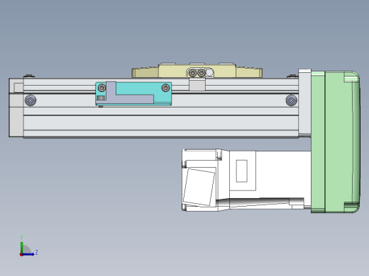 GTH内嵌丝杆全封闭GTH4-BM-100W左视缩略图