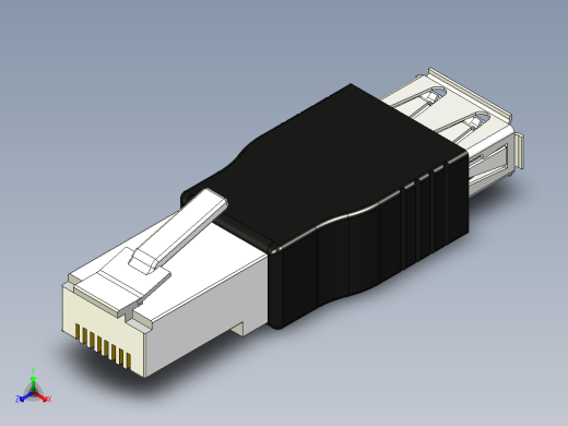 Rj45 usb适配器正等轴测缩略图