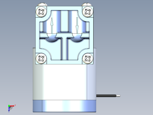 LTC 微型膜片泵（液体），最高达 650 MLPM 自由流量 (4)系列图纸俯视缩略图
