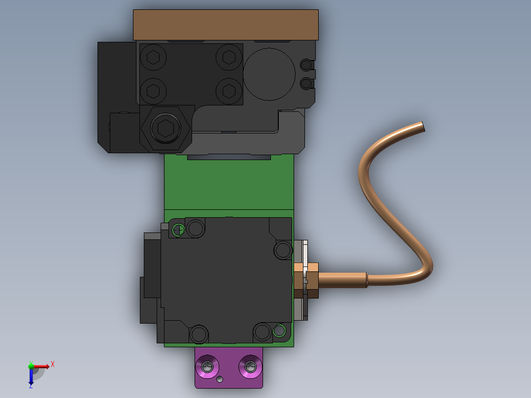 吸取旋转机构俯视图