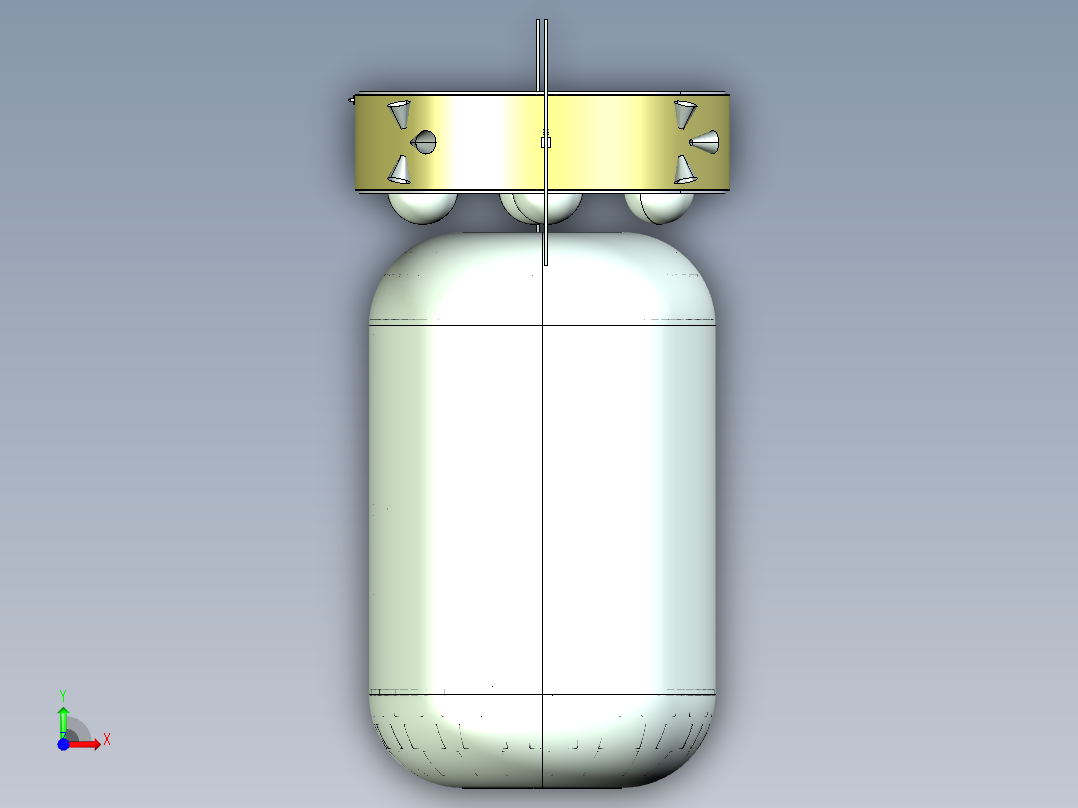 太空货物存储运输机构3前视图