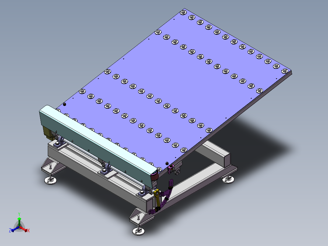 翻转台正等轴测图