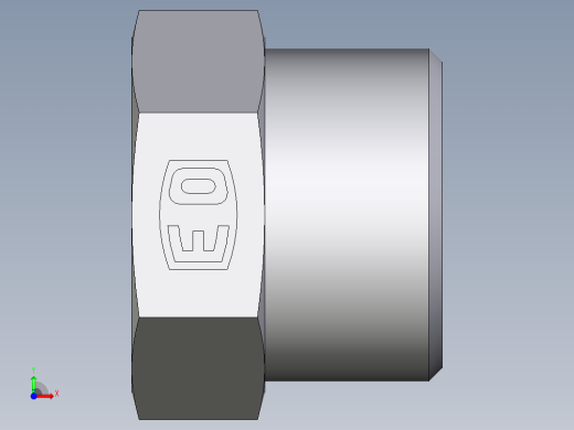 卡套式工业通用硬管接头EO_Blanking_plug_for_tube_ends_ROV20SCFX前视缩略图