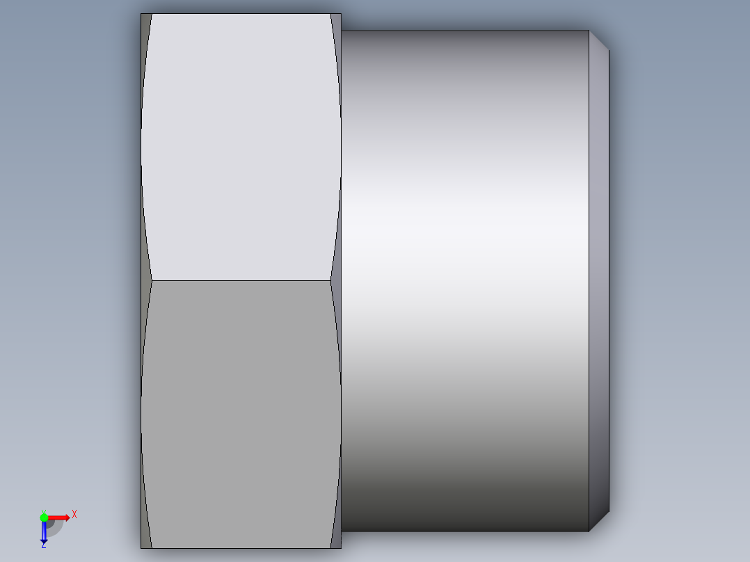 卡套式工业通用硬管接头EO_Blanking_plug_for_tube_ends_ROV20SCFX俯视图