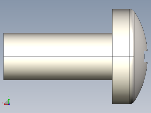 螺丝 M3.5 十字盘头-M3.5 x 8 Screw head.STEP后视缩略图