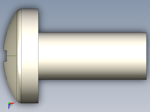 螺丝 M3.5 十字盘头-M3.5 x 8 Screw head.STEP俯视缩略图