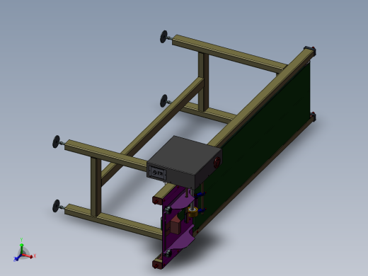 自动分页机3D模型