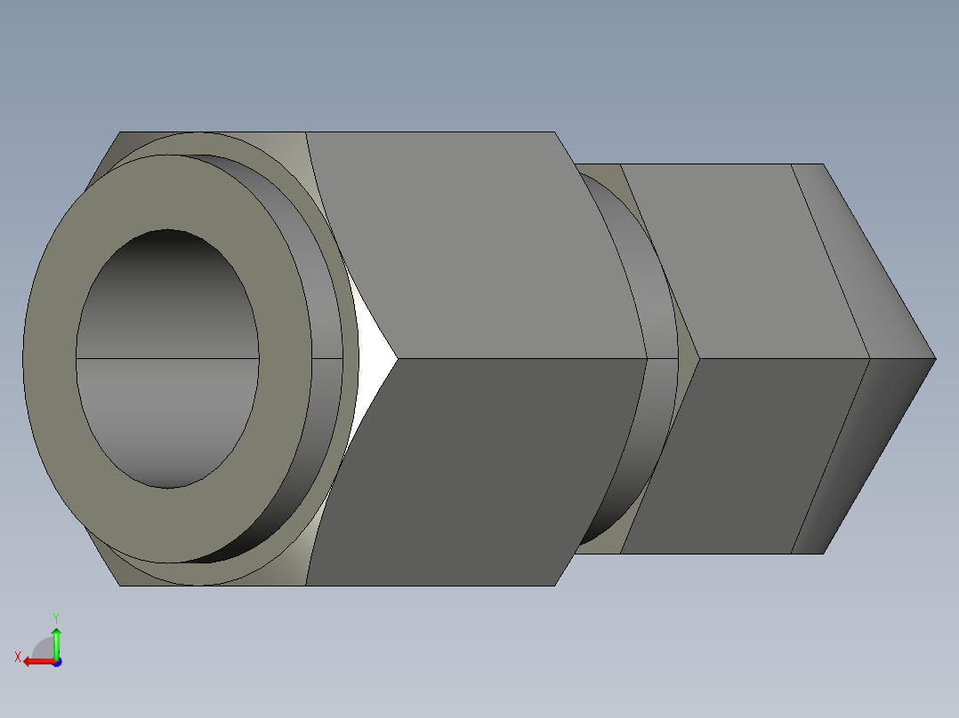 卡套式工业通用硬管接头8_vbu-s后视图
