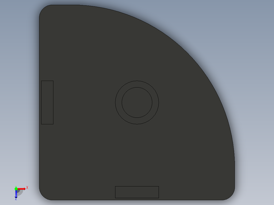 型材-BR 45X45R COVER CAP KJN517250俯视图