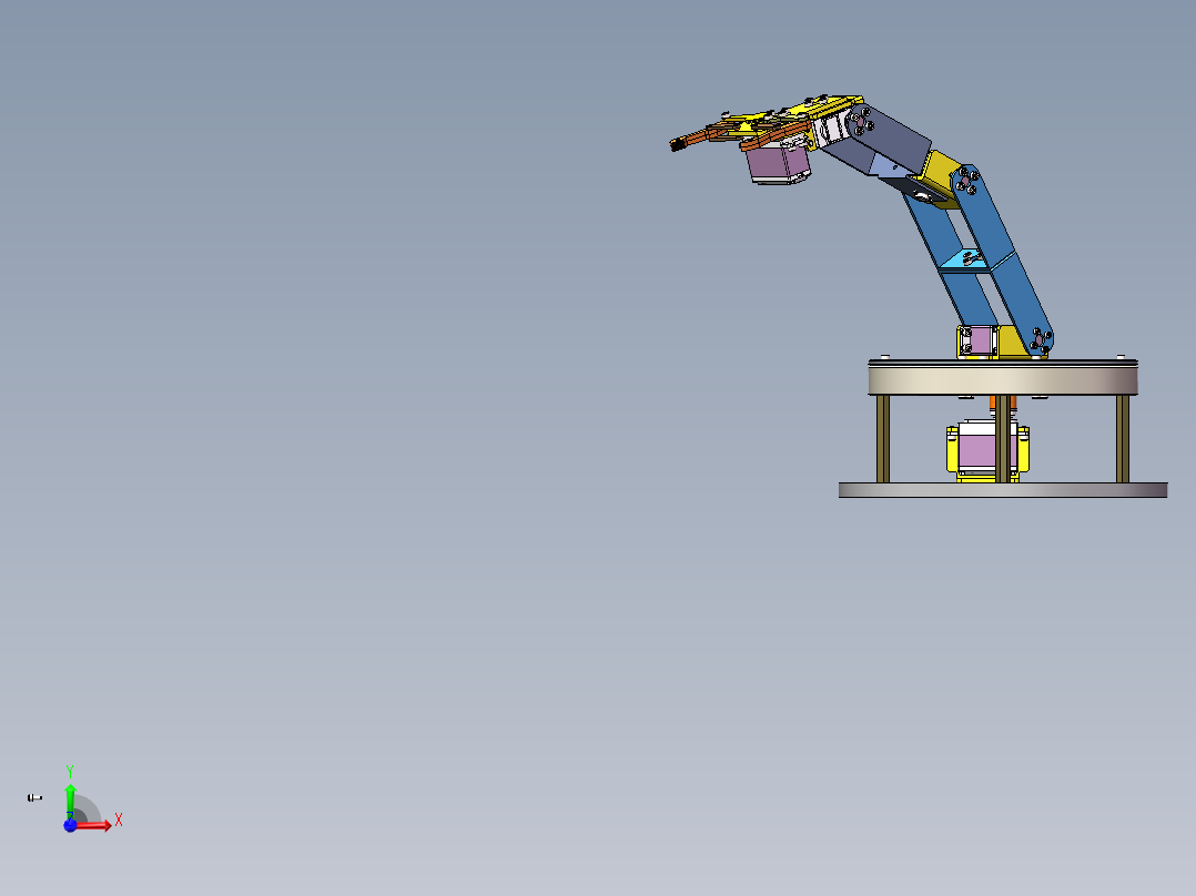 机械臂爪子前视图