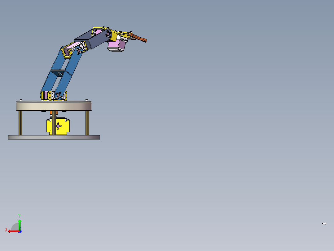 机械臂爪子后视图