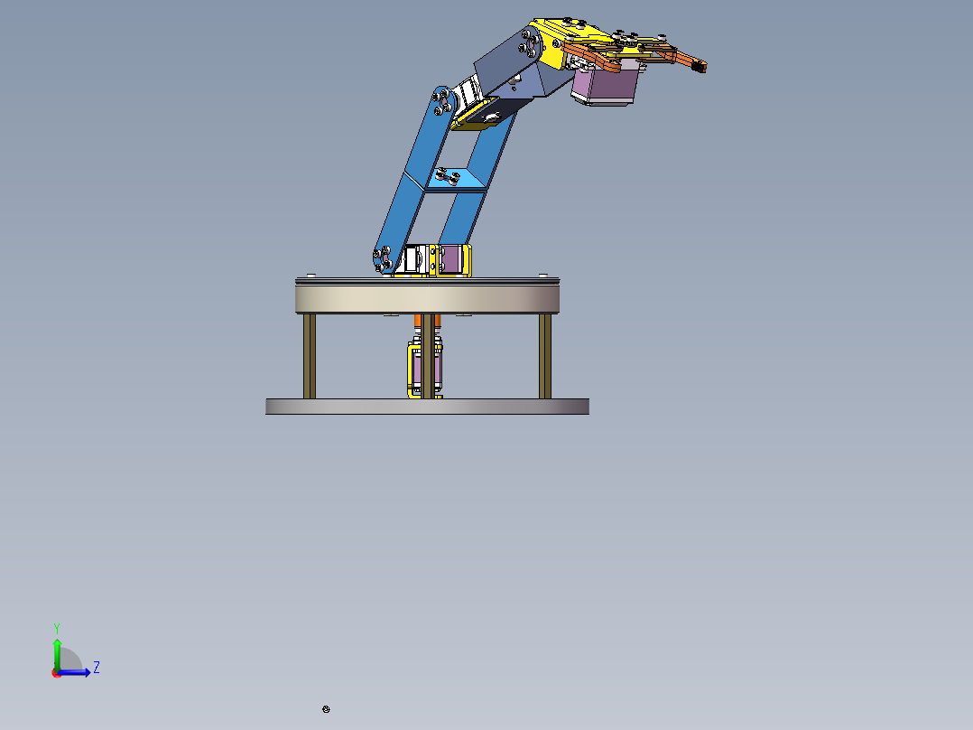 机械臂爪子左视图