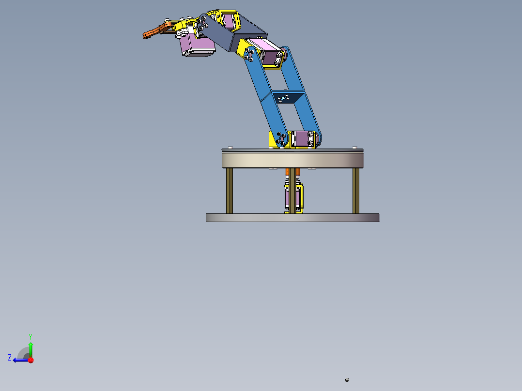 机械臂爪子右视图