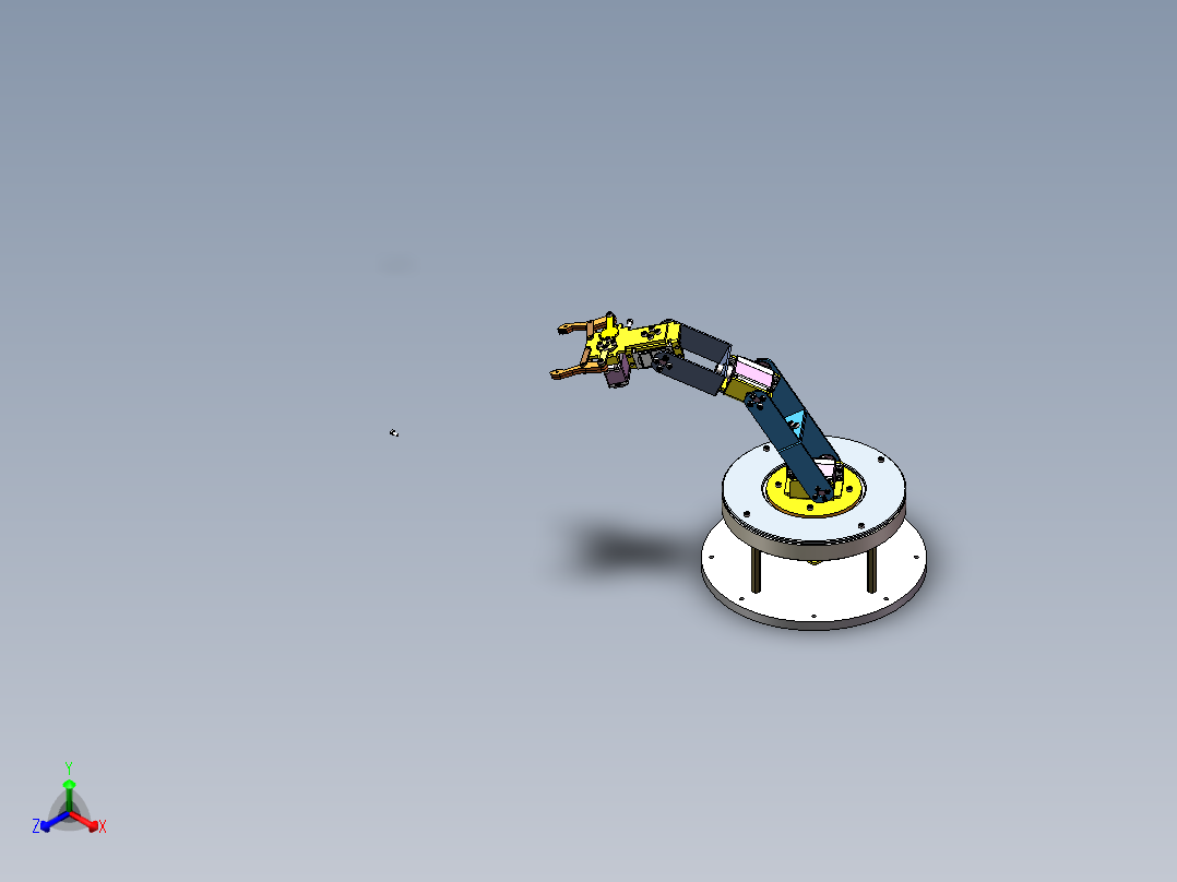 机械臂爪子正等轴测图