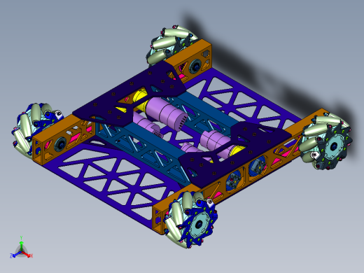 四轮独立转向移动机器人