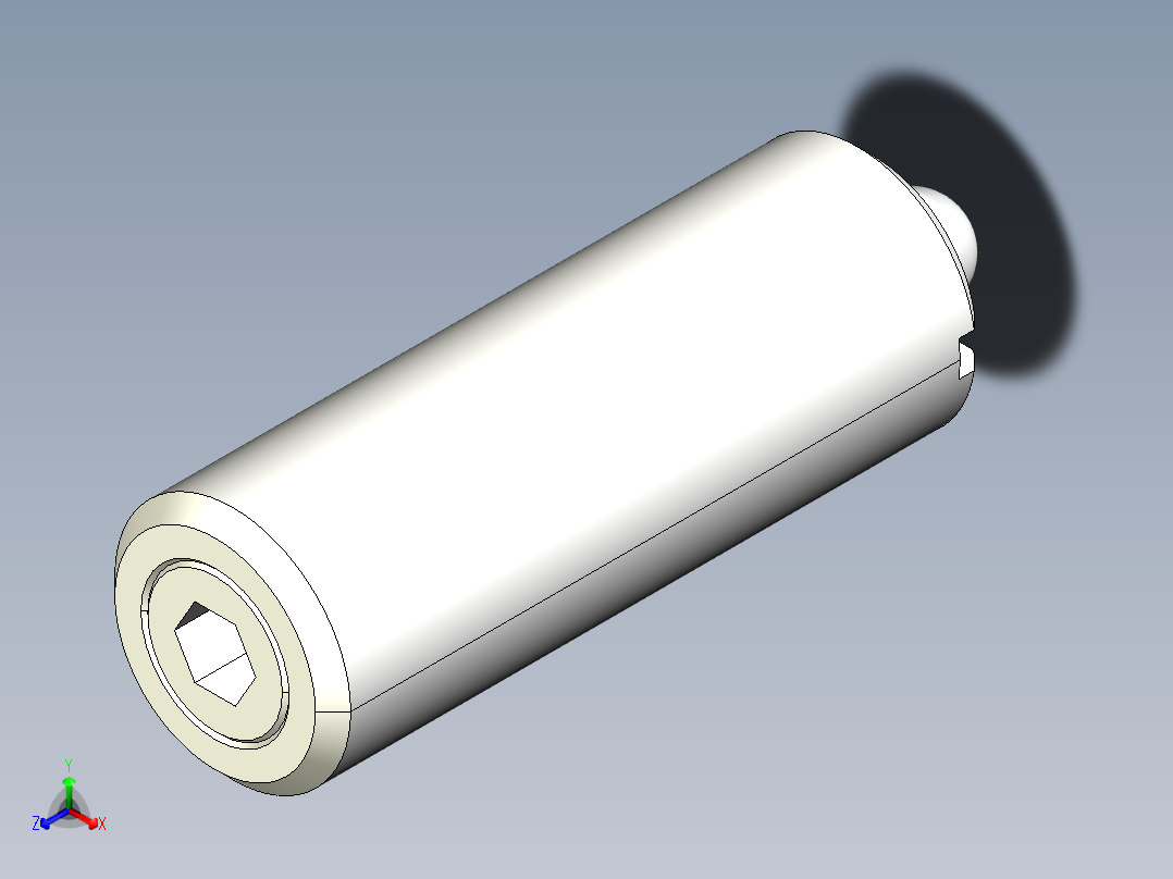 定位柱(防塵環)2206-3D多系列多零件图纸模型主视图