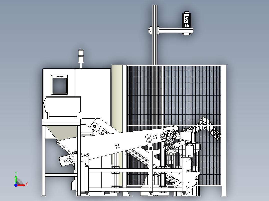 水龙头来料装置前视图