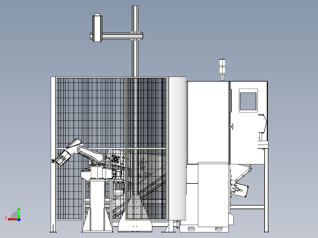 水龙头来料装置后视图