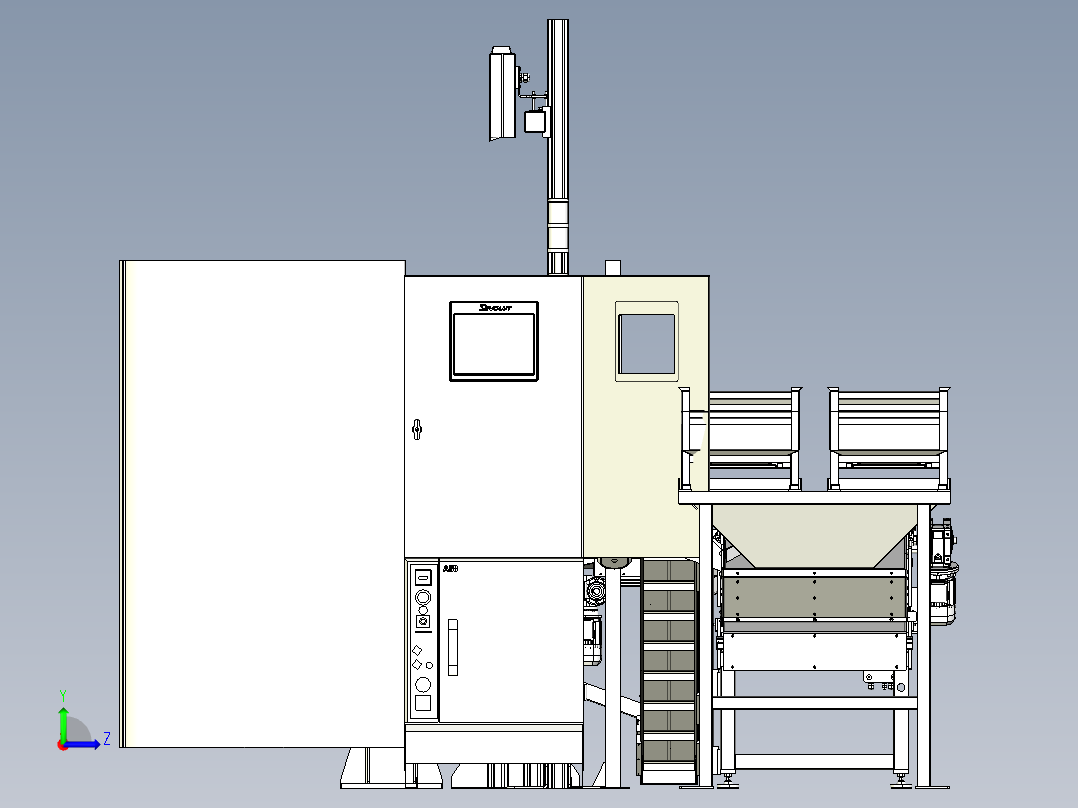 水龙头来料装置左视图