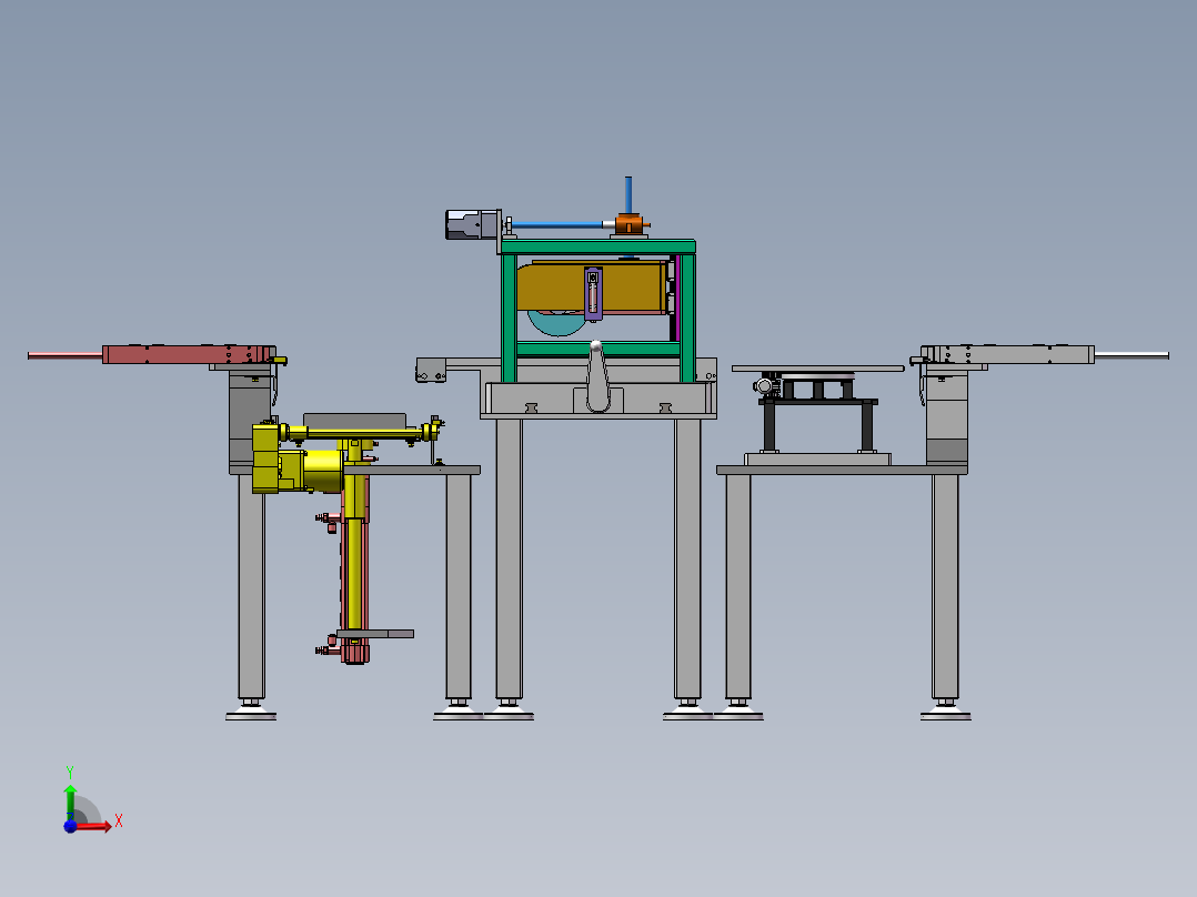 中空玻璃磨边机前视图
