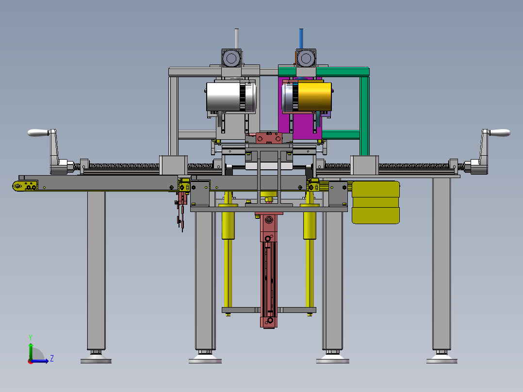 中空玻璃磨边机左视图