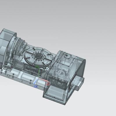 五轴CNC转台3D图纸 非标自动化设备3D图纸3D模型缩略图