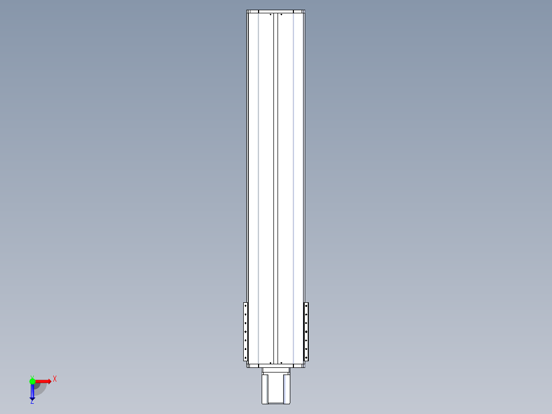 东锦丝杆传动-直线滑台模组DH270-C-L10-S1250-BC-T1000W-C3俯视图